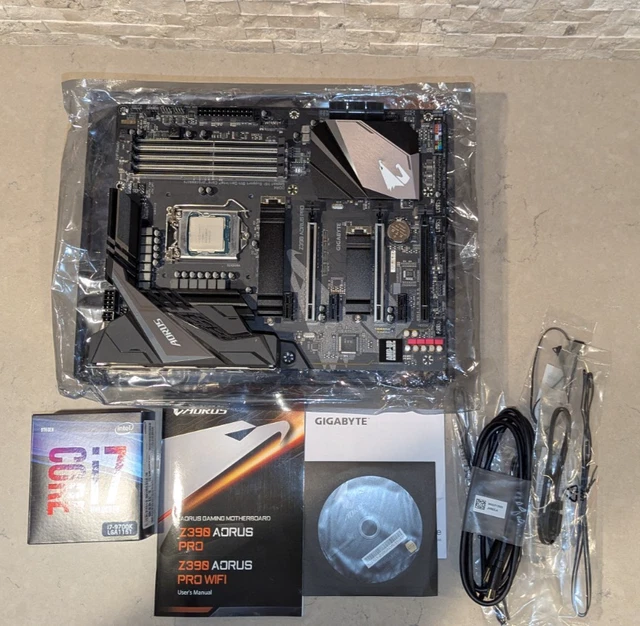 INTEL I7-9700K CPU and Gigabyte Z390 Aorus Pro motherboard