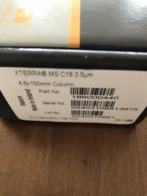 HPLC column Waters XTerra MS C18 3.5 um   4.6x150 mm cat no 186000440 brand new