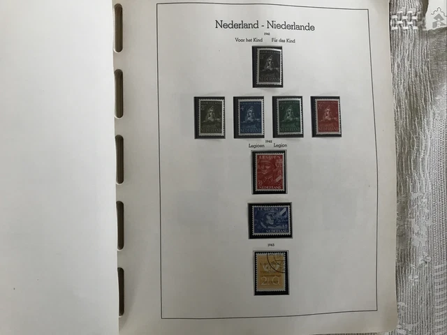 Sammlung Niederlande 1867 - 1984 postfrisch und gest. in  Leuchtturm-Vordrucken 5