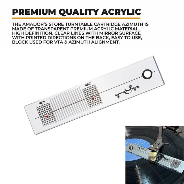 Turntable Phono Phonograph Cartridge Adjustment Ruler Gauge Calibration F1D7