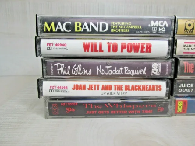 Lot of 10 Cassette Tapes Inxs,The Wispers,Will To The Power,Great White,ETC 3