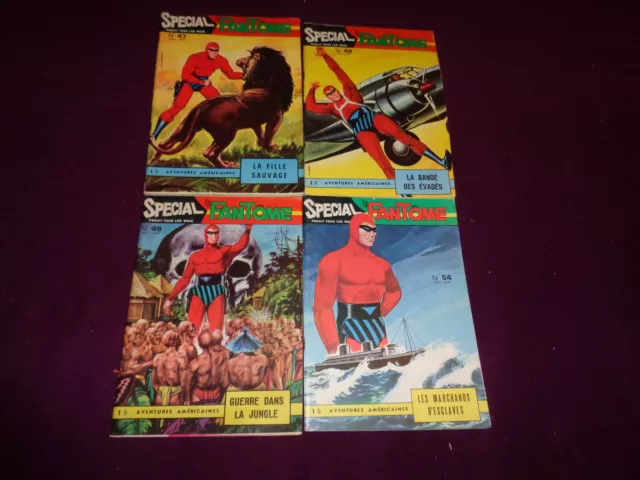 Lot 4 Special Le Fantome N°47 A 54 / Ed Des Remparts Eo 1967-1968 /Pm