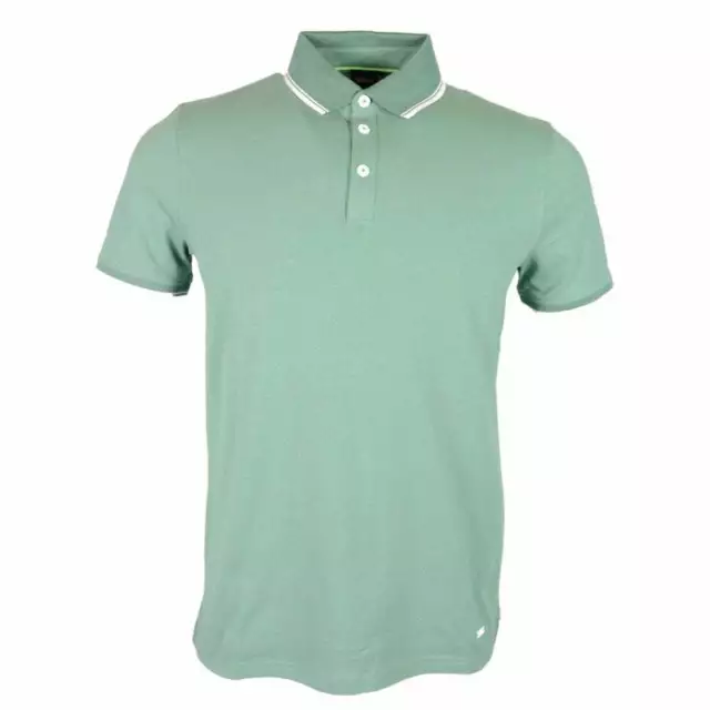 Polo à manches courtes coton vert Hugo Boss Poltron