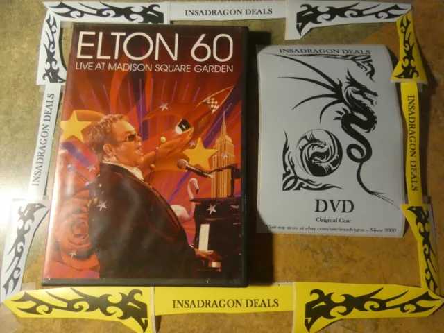 Elton 60: Live at Madison Square Garden (John DVD, 2007) Mint/Perfect Condition