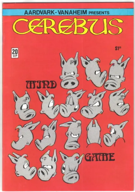 Cerebus the Aardvark Comic Book #20 AV 1980 VERY FINE+
