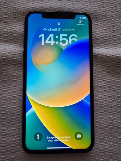 IPhone X 64Go Gris Sidéral Reconditionné - Débloqué - Chargeur Et Coque Inclus