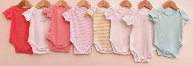 Baby Girls Bundle Of Bodysuits Age 3-6 Months Tu Mini Club Mothercare