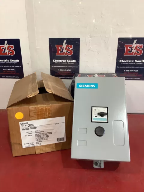 Siemens Manual Starter Enclosure 11QD3B 2.8-4 Amp
