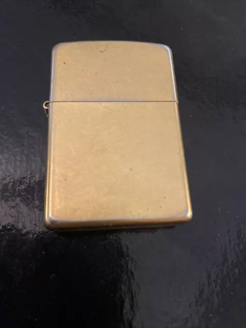 Zippo Lighter Marlboro Promo Brass Gold Dust Finish 2003 H 03 USA