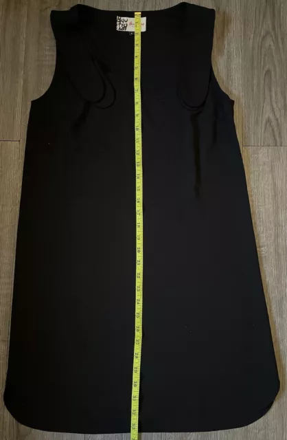 Boutique By Jaeger Black Sleeveless Tunic Top/Dress Size 8 Lagenlook Daywear 3