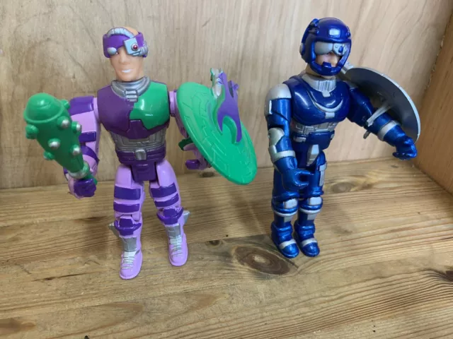 2 X Robo Fighters Alien Visitors Centurion Figure 80s Vintage Toy MOTU Bootleg