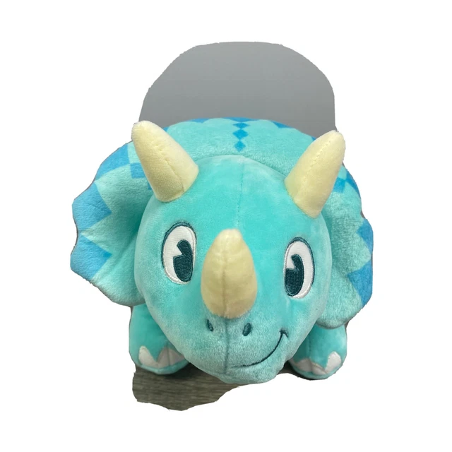Disney Animal Kingdom Dinoland  Triceratops Dinosaur Plush Blue Toy 10”