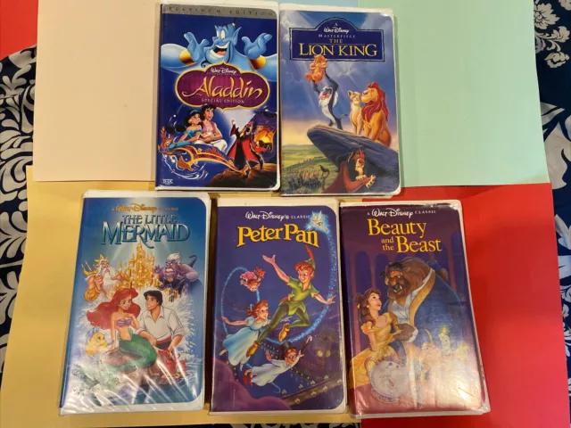 DISNEY'S RARE VHS Collection Little Mermaid,Peter Pan, Lion King ...