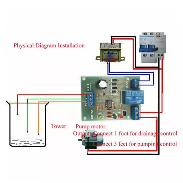 Full Automatic Water Level Controller Liquid Level Detection Sensor Module Parts