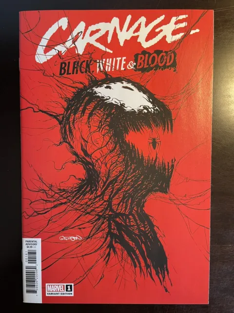 Marvel Comic Carnage Black White And Blood #1 Gleason Variant 1st First Print