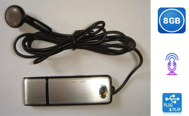 telephone recorder with earpiece for recording call on any phone