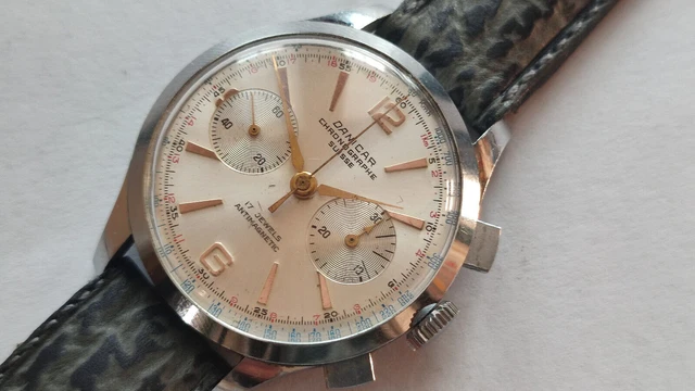 Fidelius Cheonographe Landeron 248 Montre Vintage Mécanique 1960 - L