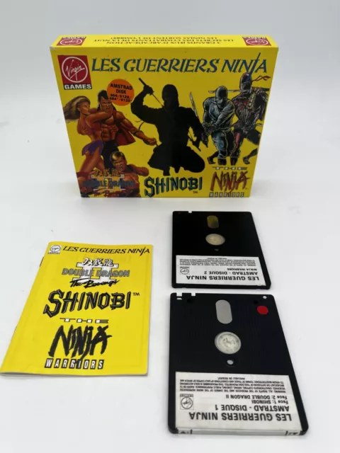 COMPILATION: LES GUERRIERS NINJA (1990) VIRGIN GAMES ★ AMSTRAD CPC 6128 ★ Disk ✅ COMPILATION: LES GUERRIERS NINJA (1990) VIRGIN GAMES ★ AMSTRAD CPC 6128 ★ Disk ✅