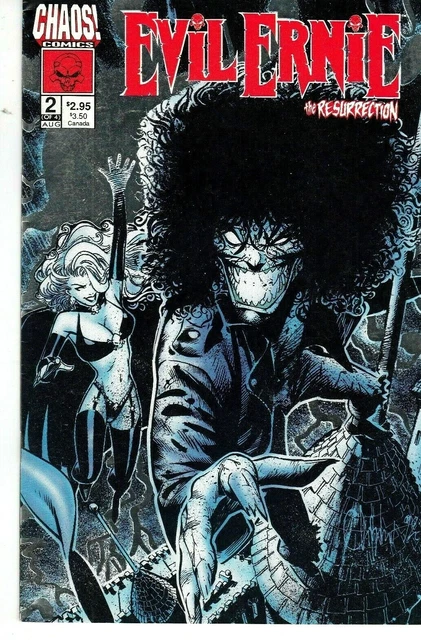 EVIL ERNIE: RESURRECTION  #2 1993 CHAOS -LIMITED SERIES- FOIL-c PULIDO/HUGHES...