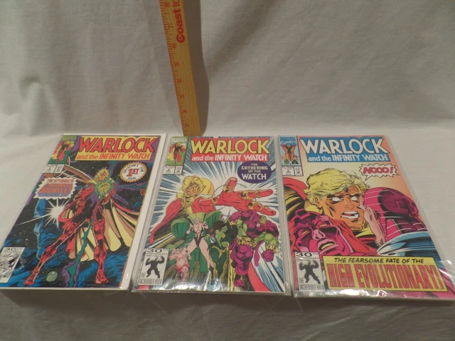 Marvel Vintage 1992"Warlock And The Infinity Watch"Comic Books"Vol.1-2 & 3