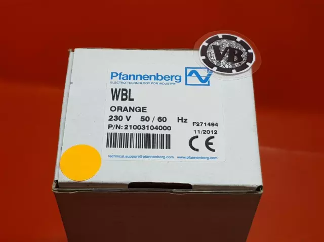 Pfannenberg WBL Blitzleuchte Orange P/N: 21003104000 3