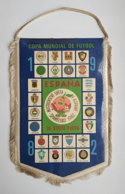 Fanion Vintage Coupe Du Monde Espagne 1982 - Espana 82 World Cup Pennant
