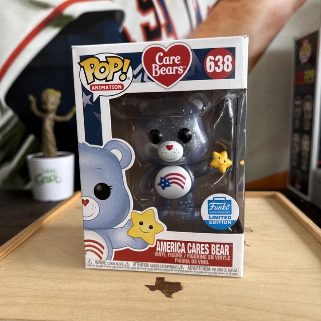 Funko Pop! Care Bears - Share Bear (America Cares Bear) N°638, Funko Exclusive (neuf)