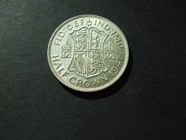 G.B 1941 George VI Silver Half-Crown Coin