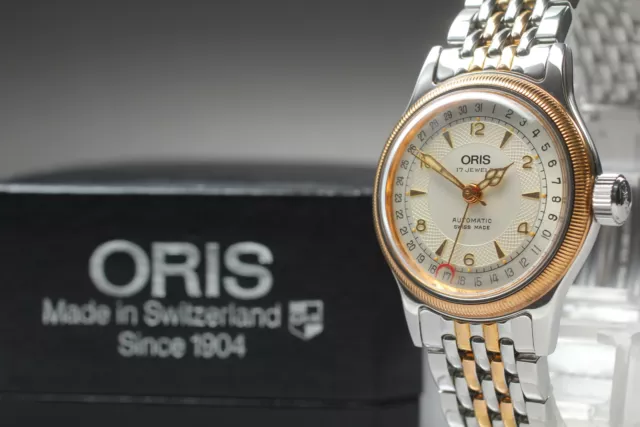 Orologio da donna vintage [Eccl+5 con scatola] ORIS Big Crown 7400B argento AT dal GIAPPONESE