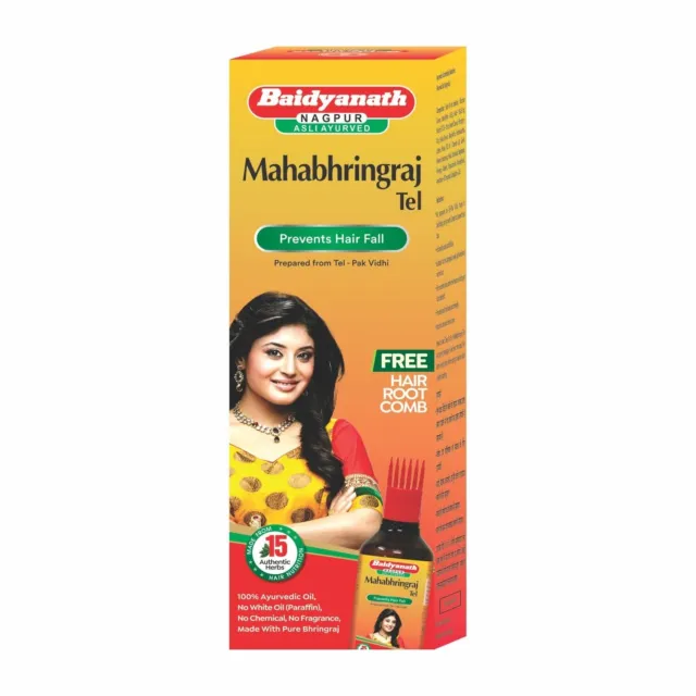 Baidyanath Mahabhringraj Tel Aryuvédico Pelo Aceite Hairfall Control 200ml