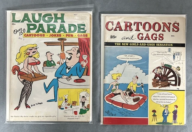 LAUGH PARADE MAGAZINE (7 Issues) + CARTOONS and GAGS (1 Issue) - Good ...