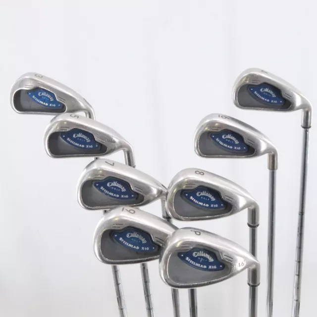 Callaway Steelhead X-16 Iron Set 3-P Steel Shaft Uniflex Right-Hand G-122942