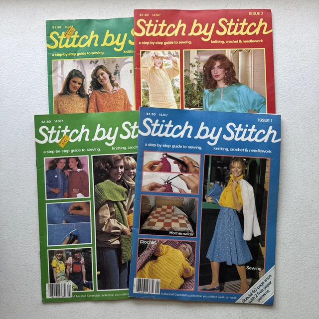 VINTAGE STITCH BY Stitch Magazines Issues 1, 2, 3, & 4 £6.57 - PicClick UK