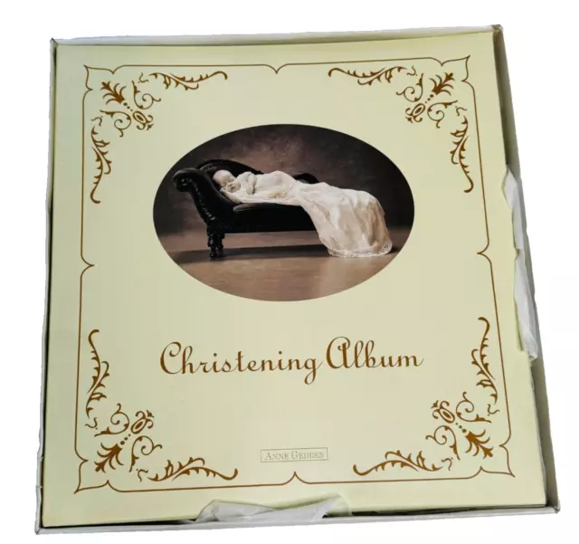 Anne Geddes Vintage Baby Christening Album Unused 31cm x 29.5cm