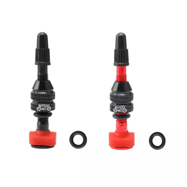 2 pièces CNC en alliage d'aluminium Tubeless pneu Presta Valve vélo vtt vélo