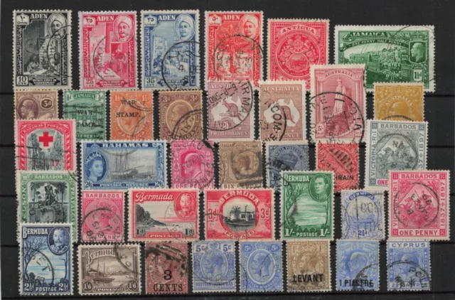 BRITISH COMMONWEALTH QV KEVII KGV KGVI QEII Selection to 5/- USED