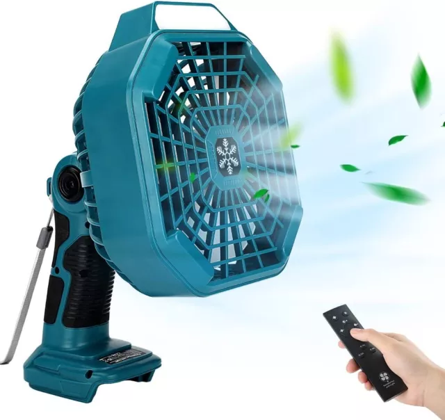 LED-Lüfter Kabelloser tragbarer Kompatibel mit Makita 18V Akku Individueller Fan