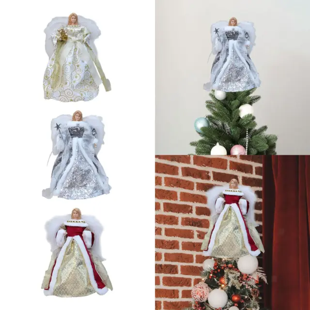 Cimier D'arbre D'ange, Décoration de Noël, Figurine D'ange pour Chambre à