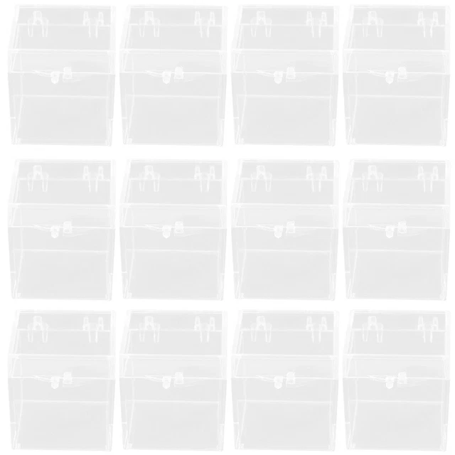 BENECREAT 2 Acrylboxen Mit Deckel – 10x10x6 Cm, Klare Aufbewahrungsboxen Für Schmuck, Deko & Geschenke