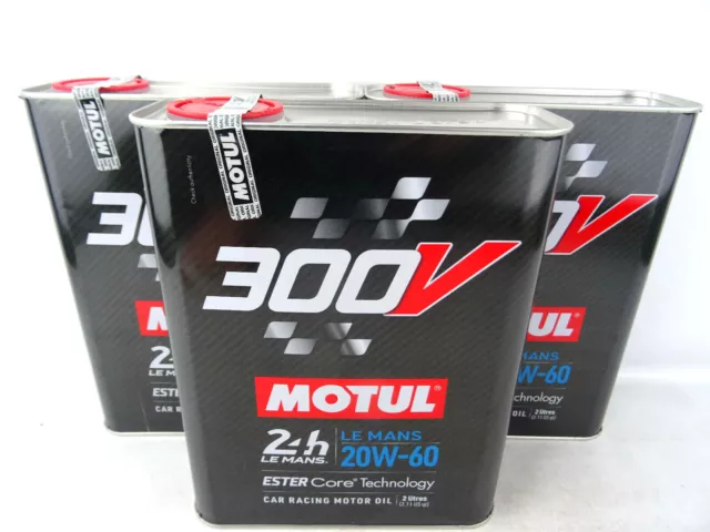 Motul 300V 20W60 Le Mans Ester Core Rennsport 20W-60 3x 2Liter