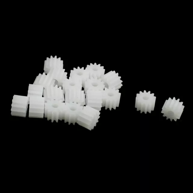 7mm x 2.5mm 0.5 Modulus Plastic Gear Cog 20 Pcs for RC Aircraft Motor Spindle