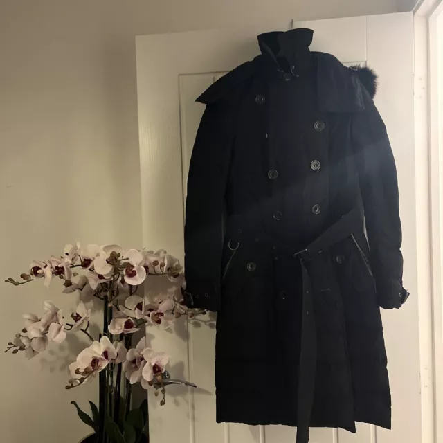 Burberry fur lined coat discount