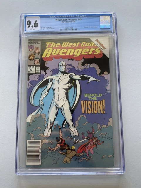 WEST COAST AVENGERS #45 Newsstand CGC 9.6 1st White Or Colorless Vision NM+ 1989