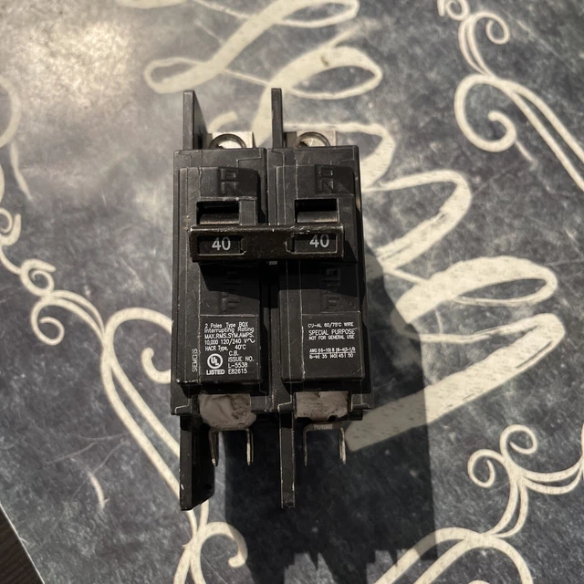 Siemens cbk2pd240va040 2 Pole 40 Amp OEM Circuit Breaker #AS3