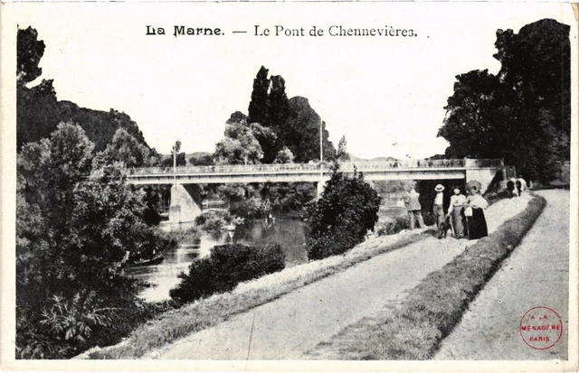 CPA AK Chennevieres Le Pont de Chennevieres FRANCE (1282451)