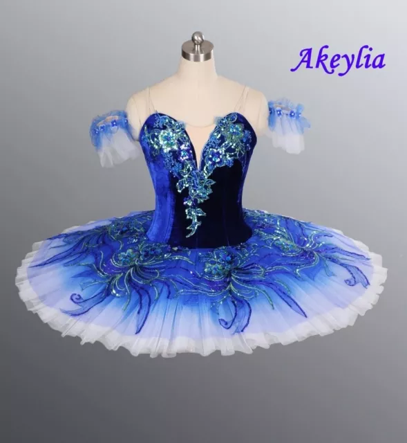 Royal Blue Professional Ballet Tutu Skirt Women Pink Classical Tutu Costume