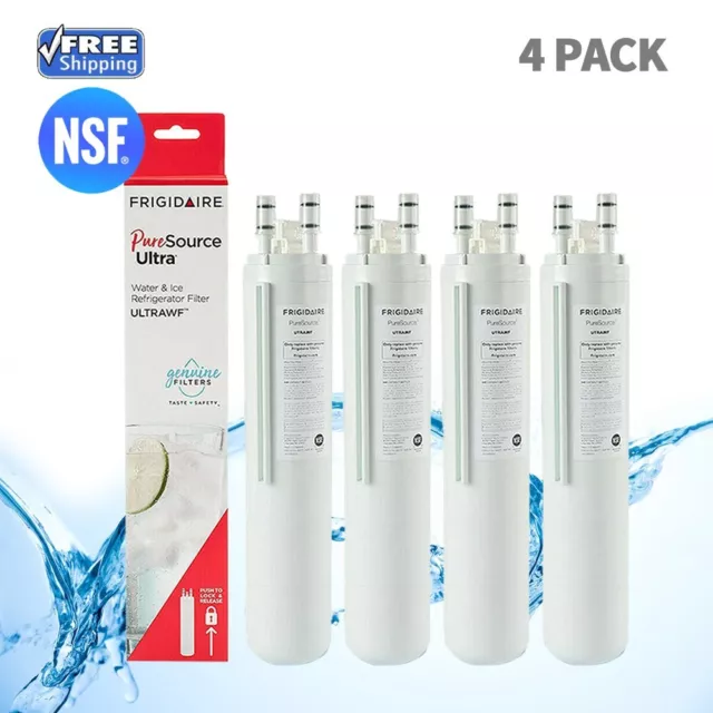 4 PACK Frigidaire ULTRAWF Water & Ice Filter ULTRA White PureSource Replace NEW