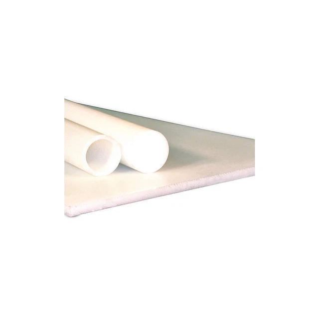 GRAINGER APPROVED 69598104 Plastic Rod,UHMWPE,3"Dia,5ftL,White