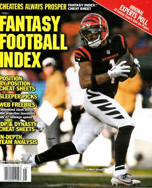 FANTASY FOOTBALL INDEX Magazine 2024 Draft Guide Issue, 2024 £11.50