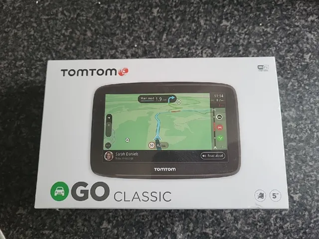 TomTom GO Classic 5" Sat Nav with Europe Map Black Brand New Sealed